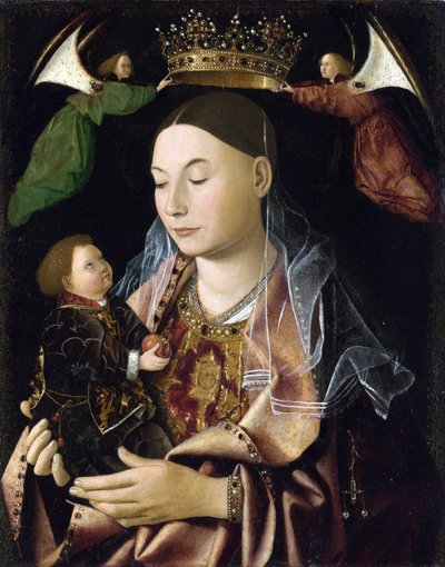 Jungfrun och barnet av Antonello da Messina