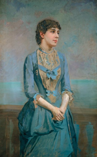 Portrait of Lluïsa Dulce i Tresserra, Marquise of Castellflorite av Antoni Caba