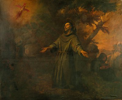 Saint Francis receives the stigmata av Antoni Viladomat Y Manalt
