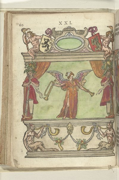 Scen med personifieringen av Faam (Fama), 1578 av Antoni van Leest