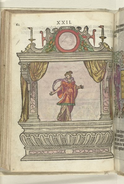 Scen med mildhetens personifiering (Clementia), 1578 av Antoni van Leest