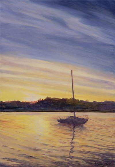 Båt i vila, 2002 av Antonia Myatt