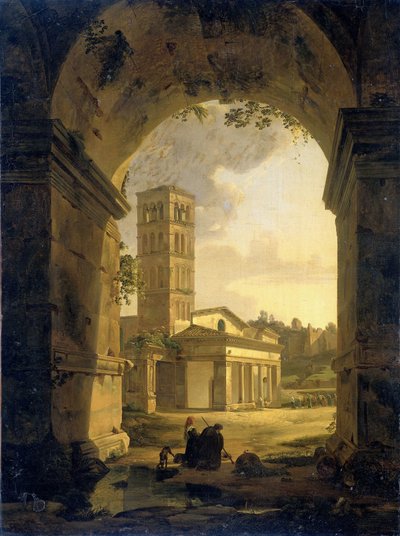 San Giorgio i Velabro i Rom av Antonie Sminck Pitloo
