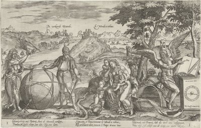 The Wrong World, 1579 Fel Weerelt / Le Monde a rebous (titel på objekt) Allegorier över den politiska situationen i Nederländerna åren 1576-1579 (serietitel) av Antonie Wierix (II)