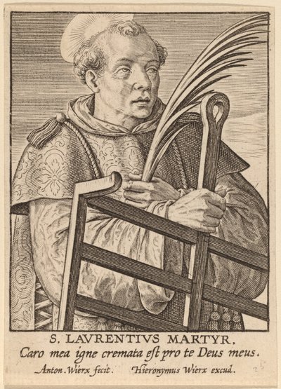St Lawrence Martyr av Antonie Wierix