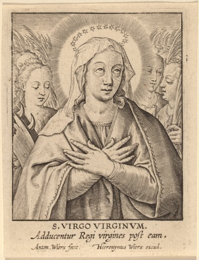 St. Virgin of Virgins av Antonie Wierix