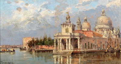 Antonietta Brandeis Dogana och Santa Maria della Salute av Antonietta Brandeis