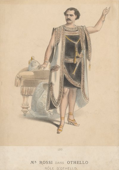 Mr Rossi som Othello av Antonin Marie Chatiniere
