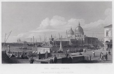 Dogana, Venedig (gravyr) av Antonio (after) Canaletto