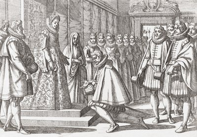 Filip III, kung av Spanien före Margareta av Österrike av Antonio (after) Tempesta