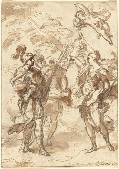 Venus som en jägare som visar sig för Aeneas och Achates av Antonio Balestra