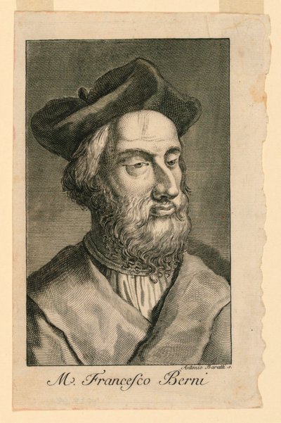 Porträtt av Francesco Berni (ca 1497-1535) av Antonio Baratta