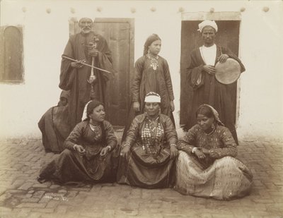 Arabiska dansare, Egypten av Antonio Beato