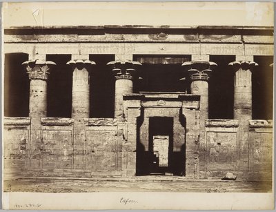 Edfu, Egypten av Antonio Beato