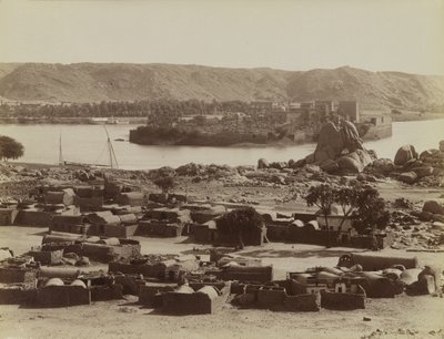 Philae, utsikt från söder av Antonio Beato
