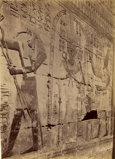 Relief av Seti I:s rening, Abydos av Antonio Beato
