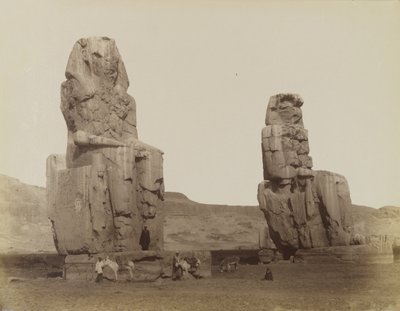 Kolosserna av Memnon av Antonio Beato