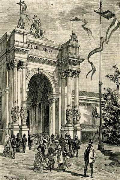 Fine Arts Pavilion, Emilian Exposition, San Michele i Bosco, Bologna, Emilia-Romagna, Italien av Antonio Bonamore