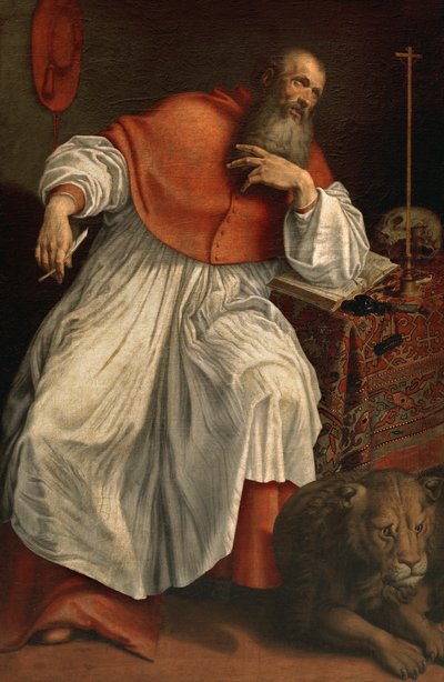 Sankt Jerome av Antonio Campi