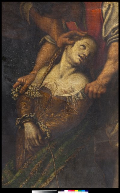 Sankta Katarinas martyrskap av Antonio Campi