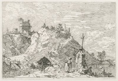 Visningar: En pilgrim vid bön av Antonio Canaletto