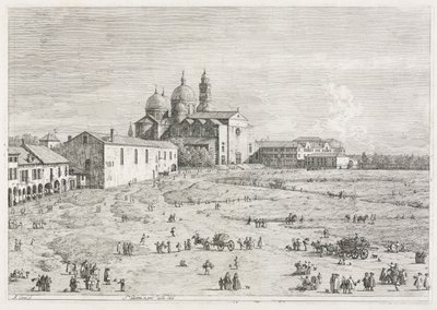 Utsikt: Church of Saint Justina i Prà della Valle, Padua, 1735-1746. av Giovanni Antonio Canal