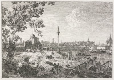 Utsikt: Fantasifull utsikt över Padua av Antonio Canaletto