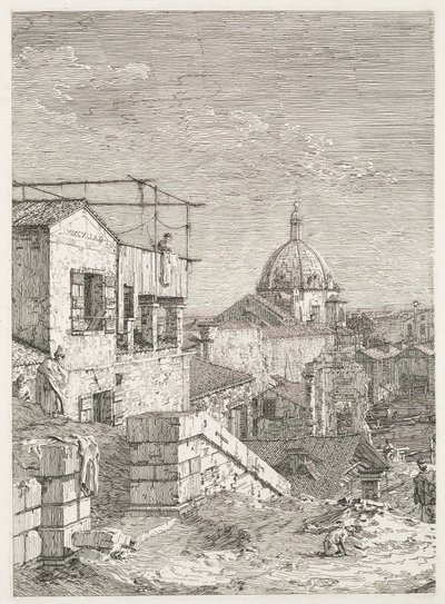 Visningar: Huset vid registrering av Antonio Canaletto