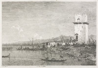 Utsikt: Tornet i Malghera av Antonio Canaletto