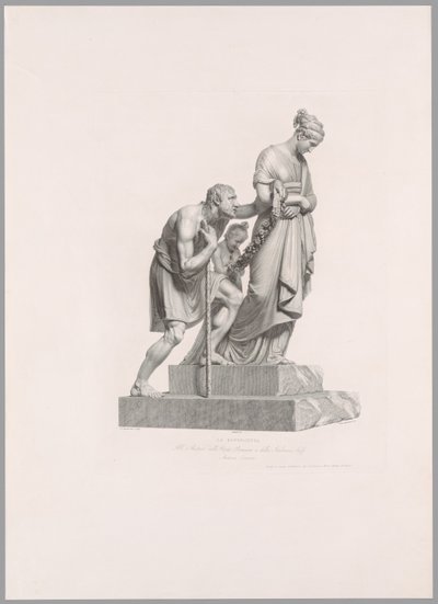 Välgörenhet, från Oeuvre de Canova av Antonio Canova