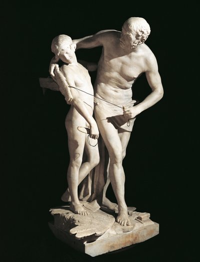 Daedalus och Ikaros av Antonio Canova (1757-1822), marmorskulptur, höjd 220 cm av Antonio Canova