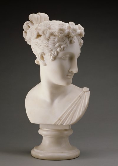 Dansarens huvud, 1820 (marmor) av Antonio Canova