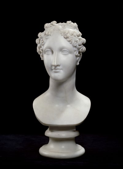 Idealiskt huvud, 1816 (marmor) av Antonio Canova