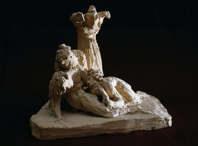 Kristi klagan, terrakottaskiss av Antonio Canova (1757-1822), Possagno, Veneto, Italien av Antonio Canova