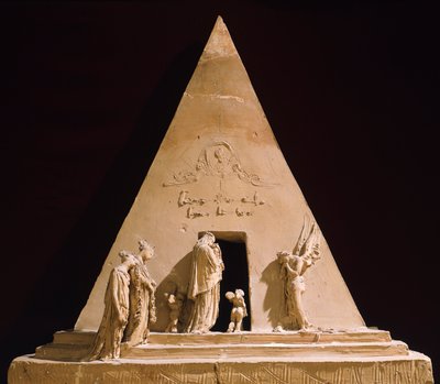 Monument till Tizian av Antonio Canova (1757-1822), terrakottamodell av Antonio Canova