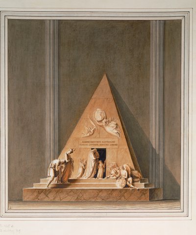 Skiss till gravvård för ärkehertiginnan Marie Christine, dotter till kejsarinnan Maria Theresia och hustru till hertig Albert av Sachsen-Teschen ... av Antonio Canova
