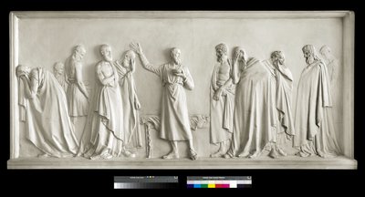 Sokrates dricker bägaren med hemlock, 1787-90 (gips) av Antonio Canova