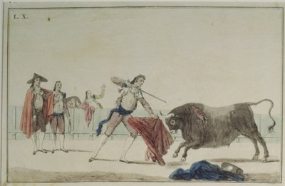 Suerte de Matar (scen för tjurfäktning) av Antonio Carnicero