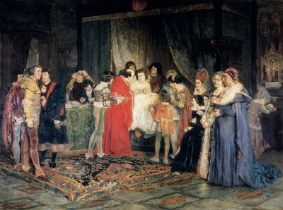 Ferdinand I:s död, målning av Antoni Casanova i Estorach av Antonio Casanova y Estorach