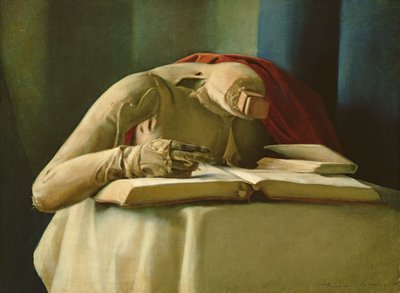 Skyltdocka, Annigonis Studio, 1958 (oljatempera på duk) av Antonio Ciccone
