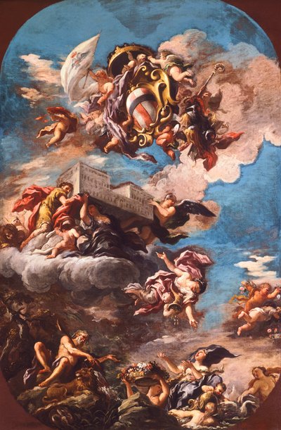 Förhärligande av familjen Corsini av Antonio Domenico Gabbiani