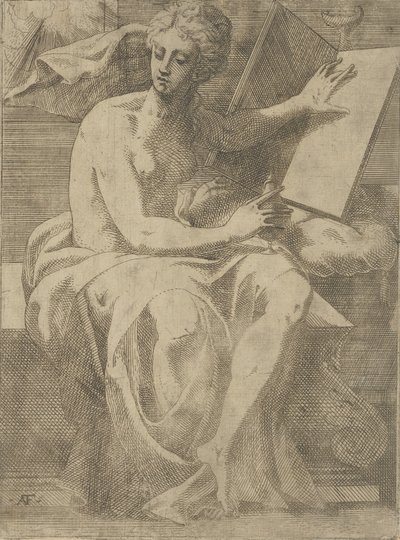 En sibylla, 1540-45. av Antonio Fantuzzi