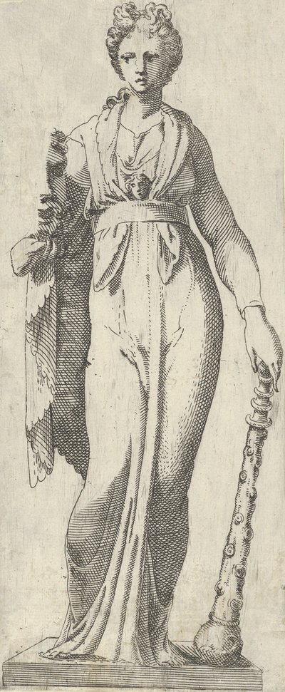 Melpomene, från Mattei-sarkofagen, Rom, 1540-45. av Antonio Fantuzzi