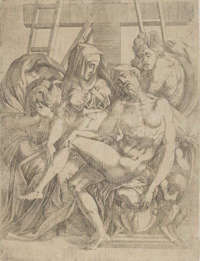 Pieta, 1540-45. av Antonio Fantuzzi