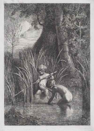 Fiske av Antonio Fontanesi