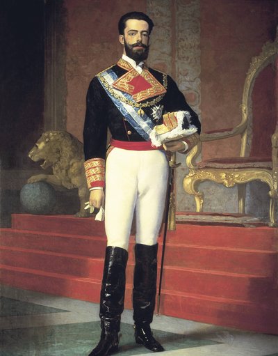Amedee av Savoy Aosta, Amedee I, kung av Spanien (olja på duk) av Antonio Gisbert