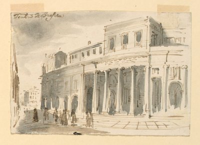 Exteriör, teater i Brescia av Antonio Giuseppe Basoli
