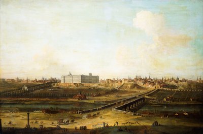 Madrid och Palacio Real från Västbanken av Manzanares, 1752-53 av Antonio Joli