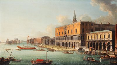 Bacino di San Marco, Venedig, västerut, c.1740-talet av Antonio Joli