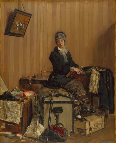 På tullkontoret. 1877 av Antonio Mancini